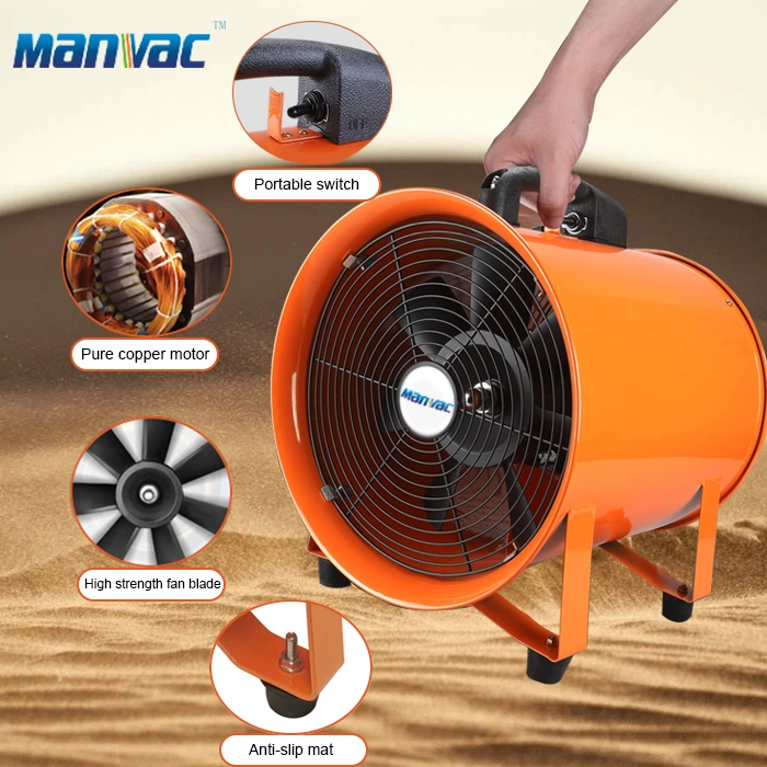 Mobile Row Fan Exhaust Fan Tunnel Industrial Tube Axial Fan