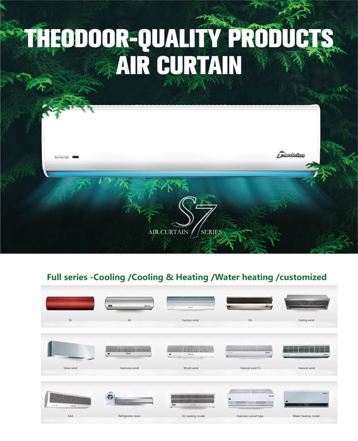 Industrial Air Curtain for Door Opening 6m Height Indoor and Outdoor Isolation